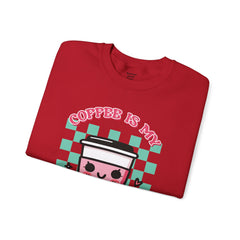 Woman's Coffee Valentine -  Unisex Heavy Blend™ Crewneck Sweatshirt