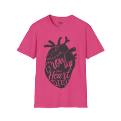 THE BREAKFAST CLUB "When You Grow Up, Your Heart Dies." - Allison Reynolds The Basketcase Unisex Softstyle T Shirt