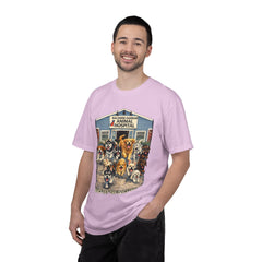 Front Graphic "Who Let the Dogs Out?" Baldwin Harbor Animal Hospital Cute Vet Clinic T Shirt
