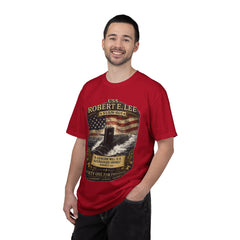USS Robert E Lee SSBN 601 Submarine T-Shirt with a quote from its namesake