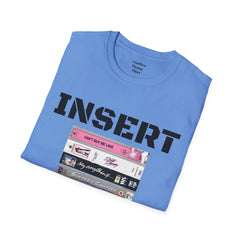 THE 80S VHS Tape Stack  - Unisex Softstyle T Shirt