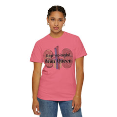 Nephrologist Bean Queen, Graphic Unisex Garment-Dyed T-shirt