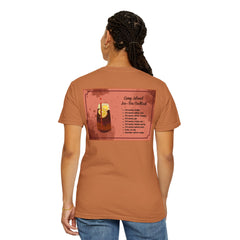Long Island NY Comfort Colors Garment-Dyed T-shirt with Long Island Ice Tea Cocktail Recipe on Back