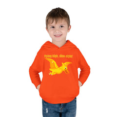 Flying high, dino-style! - Toddler Pullover Fleece Hoodie