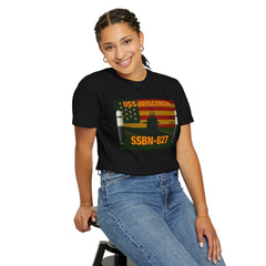 USS Wisconsin SSBN-827 Unisex T-Shirt - Military Vintage Style Tee