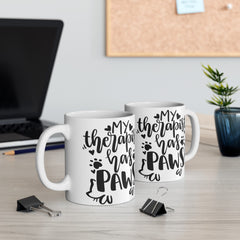 My Therapist Has Paws Mug