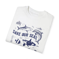 Vintage Style Sealife Comfort Colors Tshirt