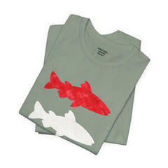 Patriotic Trout T-Shirt — Red White & Blue Fish Tee