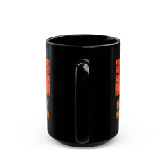 Happy Halloween Tree Monster - Graphic Black Mug (11oz, 15oz)