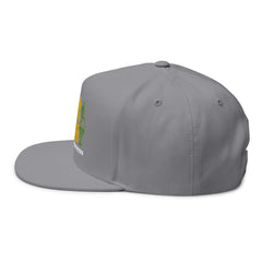 Rugby Players Embroidered Flat Bill Cap — Multicolor Team Sports Hat