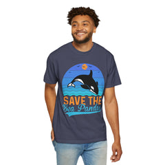Save The Sea Pandas Comfort Colors Unisex Garment-Dyed T-shirt