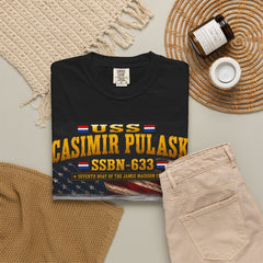 USS Casimir Pulaski SSBN-633 Submarine T-Shirt – "Forty One for Freedom" Navy Tribute