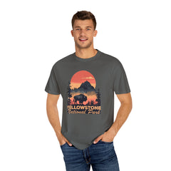 Yellowstone National Park Graphic, Comfort Colors Soft Relaxed Fit Unisex Garment-Dyed T-shirt