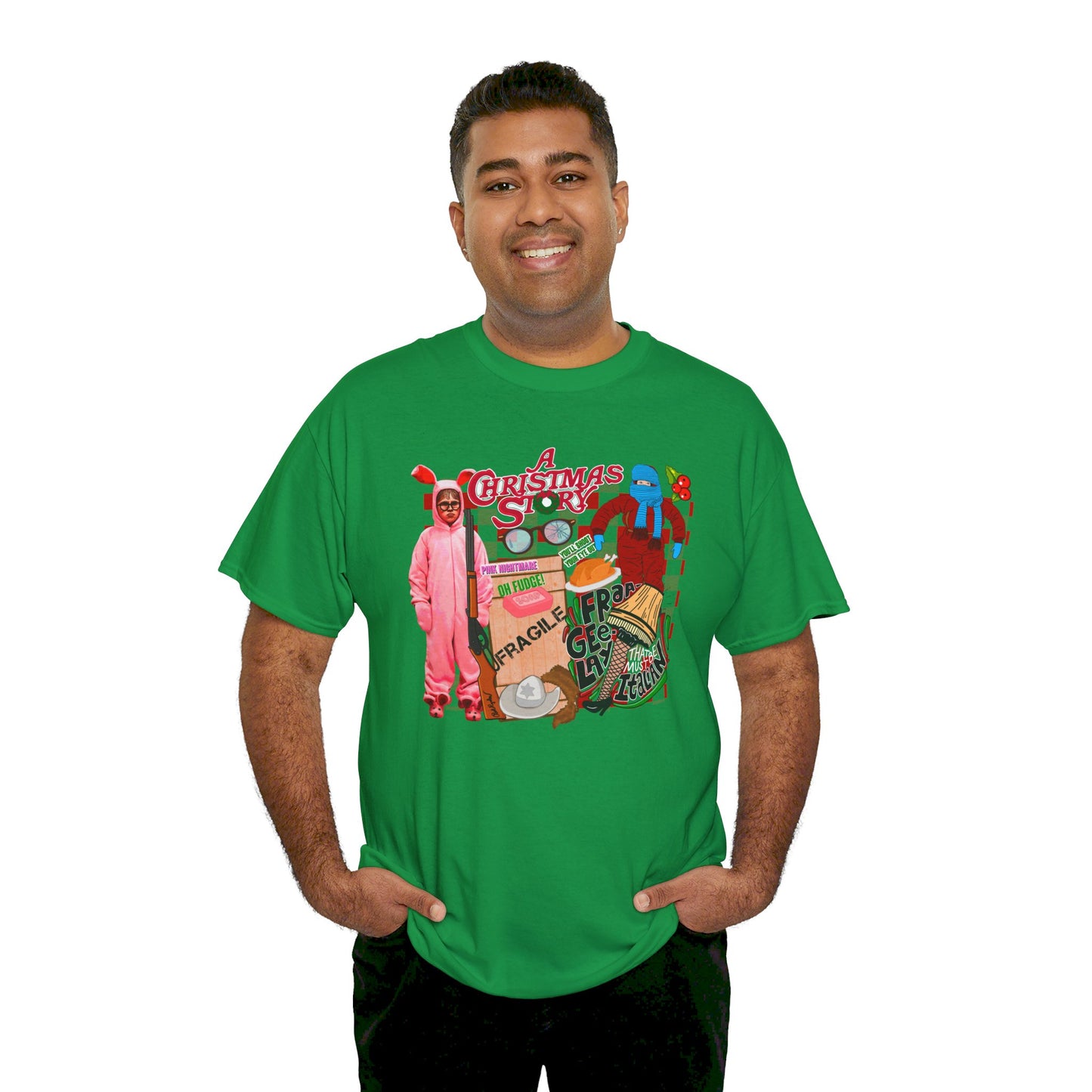 A Christmas Story Montage - Unisex Heavy Cotton Tee