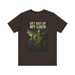 Get Out Of My Loch Nostalgic Graphic Tee. Clint Eastwood Satire Tee
