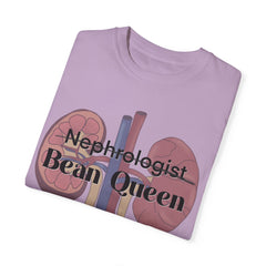 Nephrologist Bean Queen, Graphic Unisex Garment-Dyed T-shirt