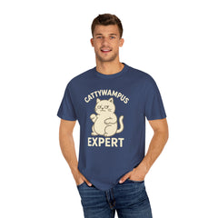 Cattywampus Expert T-Shirt | Funny Cat Tee, Gift for Cat Lovers, Cute Pet Shirt, Casual Wear, Unisex Apparel