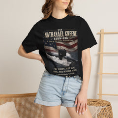 USS Nathanael Greene SSBN 636 Submarine T-Shirt — Forty One for Freedom Patriotic Crew Tee