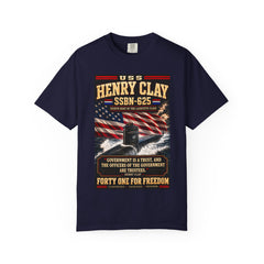 USS Henry Clay SSBN-625 Patriotic Submarine T-Shirt — Forty One for Freedom Design