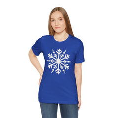Let It Snow Galaxy Snowflake T-Shirt — Christmas Winter Starburst Tee