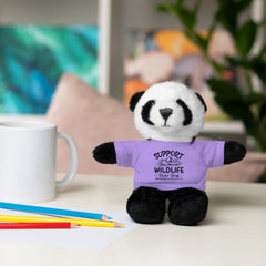 Stuffed Animals with T Shirt,Funny Quote,Support Wildlife Raise Boys,gift for him,gift for her,Birthday Gift,Everyday gift,animal lover gift