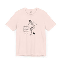 Terry Fox Inspirational Amputee Quote - Unisex Short Sleeve Tee,Amputee Awareness,Gift For Him,Gift For Her,Leg Amputee,Limb Loss Awareness