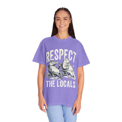 Alligator and Manatee Respect the Locals T-Shirt — Vintage Beach Vibes Graphic Tee