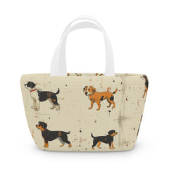 Paint Splattered Standing Dogs - Lunch Bag