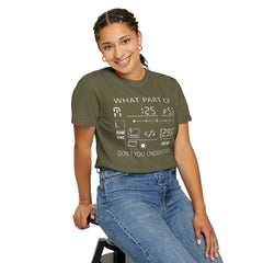 CAMERA DISPLAY, Graphic Unisex Garment-Dyed T-shirt