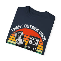Retro Gamer Unisex T-Shirt - "I Went Outside Once"