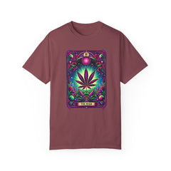 TAROT CARD WEED T Shirt, Vintage Style tee, Marijuana Leaf Graphic Tee, Weed Lover, Smoke Cannabis tee, Relaxed Fit tee, Stoner Lifestyle