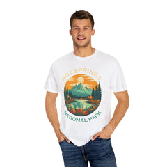 Hot Springs National Park Graphic, Comfort Colors Soft Relaxed Fit Unisex Garment-Dyed T-shirt