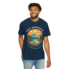 Hot Springs National Park Graphic, Comfort Colors Soft Relaxed Fit Unisex Garment-Dyed T-shirt