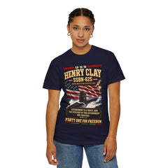 USS Henry Clay SSBN-625 Patriotic Submarine T-Shirt — Forty One for Freedom Design