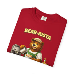 Bear‑Rista Coffee T‑Shirt — Cute Barista Bear Graphic Tee