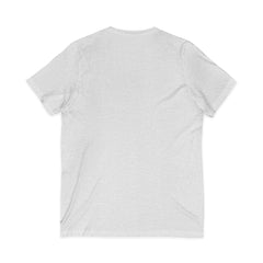 Forest Maiden V-Neck Tee — Woman with Dog & Nature Illustration