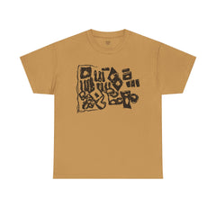 Abstract Artistic Unisex Cotton Tee - Unique Graphic Design, Casual Wear, Gifts for Art Lovers, Everyday Style, Eco-Friendly Fashion