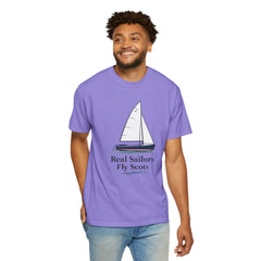 Hempstead Bay Sailing Club Graphic T-Shirt — "Real Sailors Fly Scots" Nautical Tee