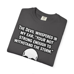 Funny Grammar Police - 'The Devil Whispered...' Skull Resilience Graphic Tee