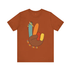 Thankful Teacher T‑Shirt – Hand Turkey Teacher Appreciation Tee