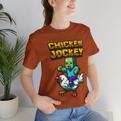Video Game Chicken Jockey Tee - Unisex Short Sleeve T-Shirt