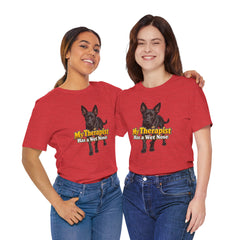 My Therapist Has A Wet Nose Personalized with your dog(s) image T-Shirt