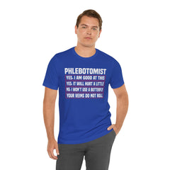 Phlebotomist Humor Tee, Funny Medical Shirt, Nurse Gift, Blood Tech Wear, Cute Phlebotomy Humor, Healthcare Apparel