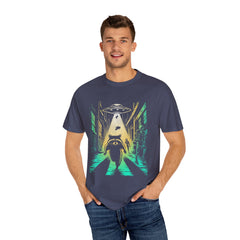 Raccoon UFO Funny Comfort Colors Graphic T-Shirt