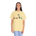 Dinosaur UFO Retro Unisex Garment-Dyed T-shirt