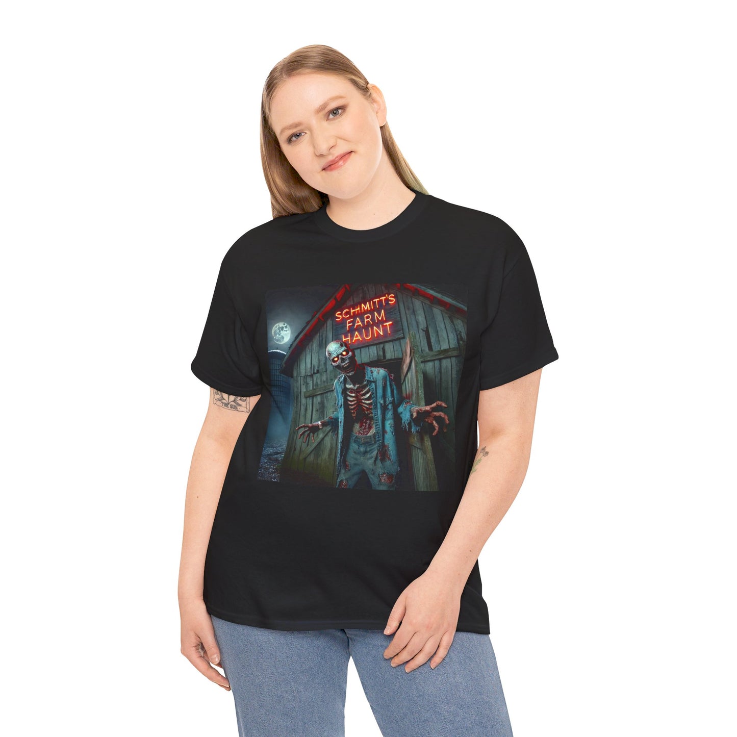 BARN ZOMBIE! Graphic Unisex Heavy Cotton Tee