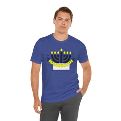 Hanukkah Menorah - Unisex Jersey Short Sleeve Tee