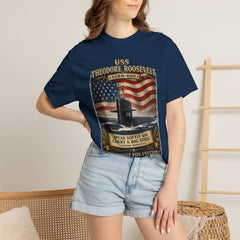 USS Theodore Roosevelt SSBN-600 T-Shirt – "Speak Softly and Carry a Big Stick" Patriotic Submarine Tee