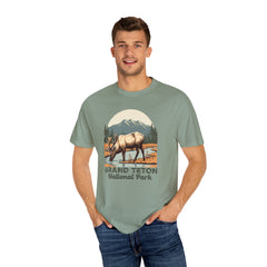 Grand Teton National Park Graphic, Comfort Colors Soft Relaxed Fit Unisex Garment-Dyed T-shirt