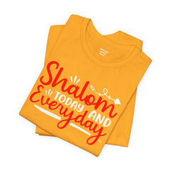 Shalom Quote Unisex Tee - Passover Jewish Holiday T Shirt